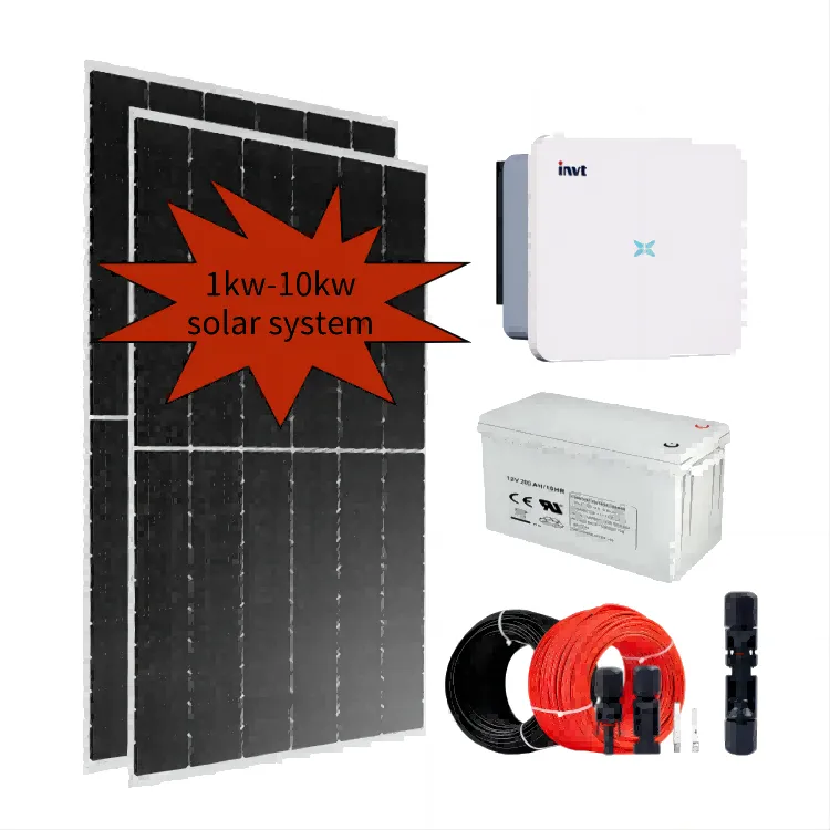 1kw-10kw Rooftop Off Grid Tie Solar Power System